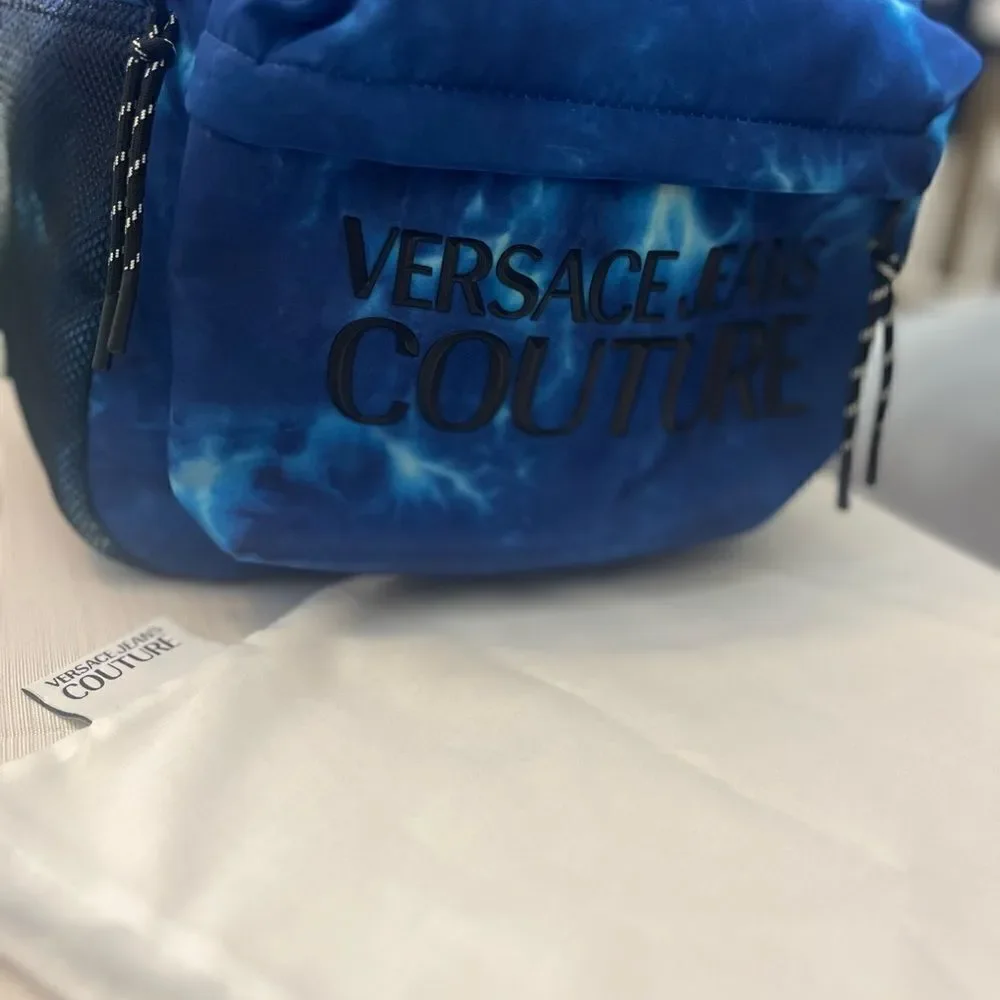 New Versace Jeans Couture Tie Dye Nylon Backpack/Dust bag is included